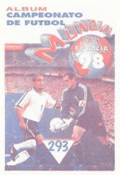 1998 Navarrete Campeonato de Futbol Mundial Francia 98 Stickers #293 P. Cocu Back
