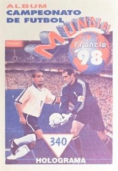 1998 Navarrete Campeonato de Futbol Mundial Francia 98 Stickers #340 D. Burton Back