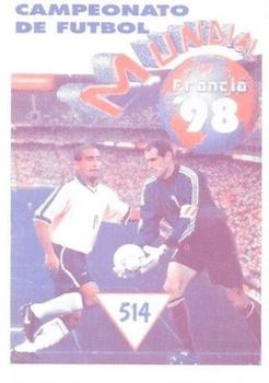 1998 Navarrete Campeonato de Futbol Mundial Francia 98 Stickers #514 Ali Daei Back