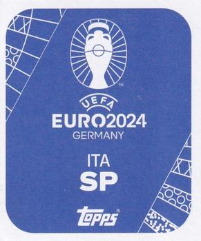 2024 Topps UEFA EURO 2024 Germany Sticker Collection - Star Player Gold Signature #ITA-SP Federico Chiesa Back