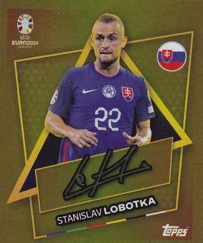 2024 Topps UEFA EURO 2024 Germany Sticker Collection - Star Player Gold Signature #SVK-SP Stanislav Lobotka Front