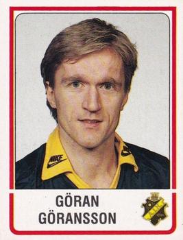 1986 Panini Fotboll 86 Allsvenskan och Division II #10 Göran Göransson Front