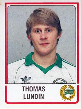 1986 Panini Fotboll 86 Allsvenskan och Division II #76 Thomas Lundin Front