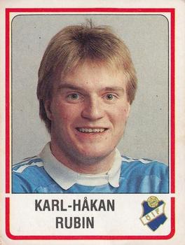 1986 Panini Fotboll 86 Allsvenskan och Division II #246 Karl-Håkan Rubin Front