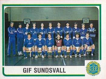 1986 Panini Fotboll 86 Allsvenskan och Division II #267 Team Front