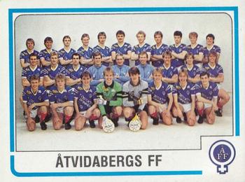 1986 Panini Fotboll 86 Allsvenskan och Division II #304 Team Front