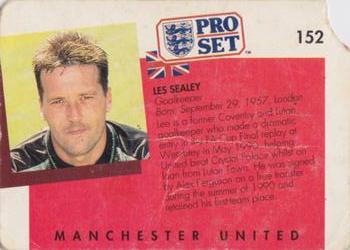 1990-91 Pro Set #152 Les Sealey Back