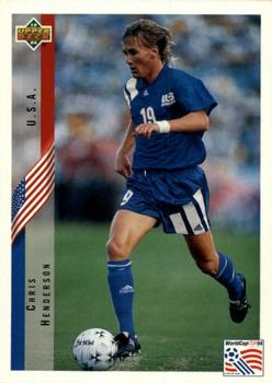 1994 Upper Deck World Cup Contenders English/German #12 Chris Henderson Front