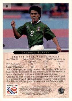 1994 Upper Deck World Cup Contenders English/German #19 Claudio Suarez Back