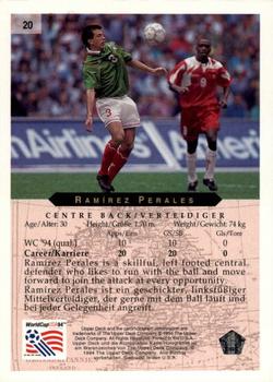 1994 Upper Deck World Cup Contenders English/German #20 Ramirez Perales Back