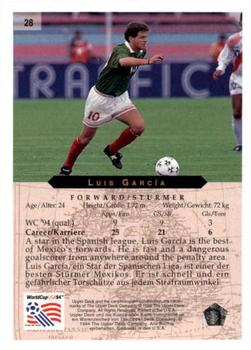 1994 Upper Deck World Cup Contenders English/German #28 Luis Garcia Back