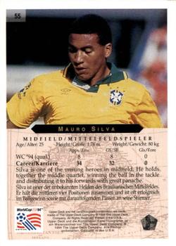 1994 Upper Deck World Cup Contenders English/German #55 Mauro Silva Back
