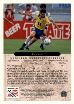 1994 Upper Deck World Cup Contenders English/German #57 Zinho Back