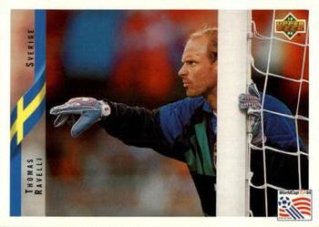 1994 Upper Deck World Cup Contenders English/German #65 Thomas Ravelli Front