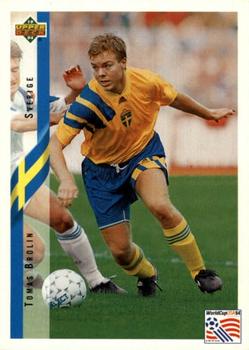 1994 Upper Deck World Cup Contenders English/German #72 Tomas Brolin Front