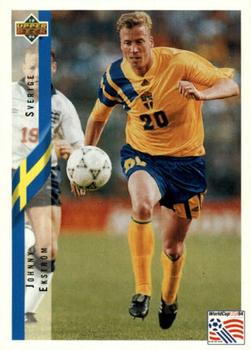 1994 Upper Deck World Cup Contenders English/German #77 Johnny Ekstrom Front