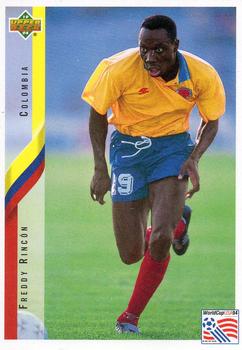 1994 Upper Deck World Cup Contenders English/German #42 Freddy Rincon Front