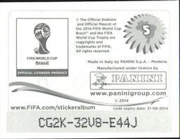 2014 Panini FIFA World Cup Brazil Stickers #5 Fuleco Back