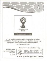 2014 Panini FIFA World Cup Brazil Stickers #9 Estadio Mineirao Back