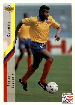1994 Upper Deck World Cup Contenders English/Japanese #39 Adolfo Valencia Front