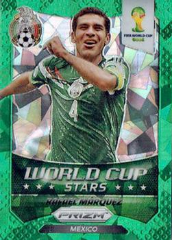2014 Panini Prizm FIFA World Cup Brazil - World Cup Stars Prizms Green Crystal #40 Rafael Marquez Front