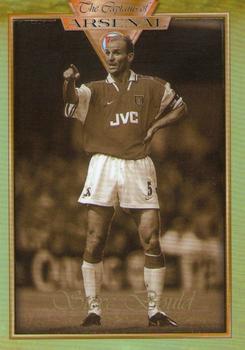 1998 Futera Platinum The Captains of Arsenal - Promotional Card Set #43 Steve Bould Front