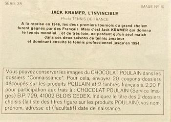 1984 Chocolat Poulain Serie 38 : Connaissance du Tennis #10 Jack Kramer Back