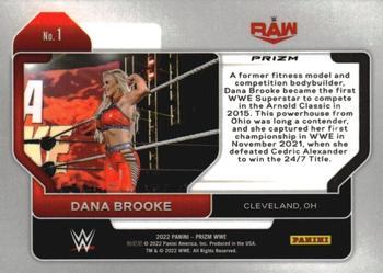 2022 Panini Prizm WWE - Hyper #1 Dana Brooke Back