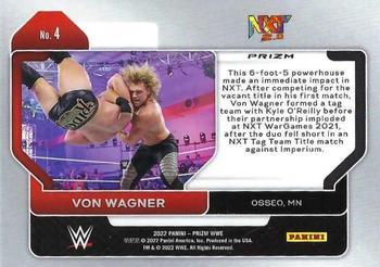 2022 Panini Prizm WWE - Hyper #4 Von Wagner Back