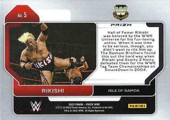 2022 Panini Prizm WWE - Hyper #5 Rikishi Back