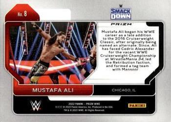 2022 Panini Prizm WWE - Hyper #8 Mustafa Ali Back