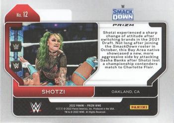 2022 Panini Prizm WWE - Hyper #12 Shotzi Back