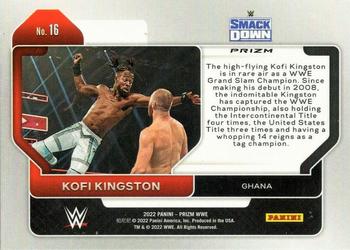 2022 Panini Prizm WWE - Hyper #16 Kofi Kingston Back