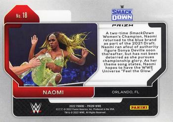 2022 Panini Prizm WWE - Hyper #18 Naomi Back