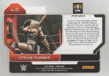 2022 Panini Prizm WWE - Hyper #22 Stevie Turner Back