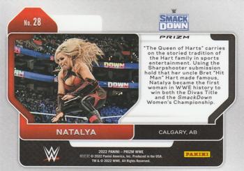 2022 Panini Prizm WWE - Hyper #28 Natalya Back