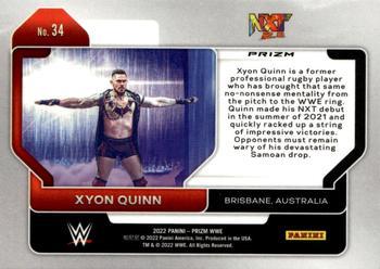 2022 Panini Prizm WWE - Hyper #34 Xyon Quinn Back