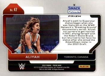 2022 Panini Prizm WWE - Hyper #47 Aliyah Back