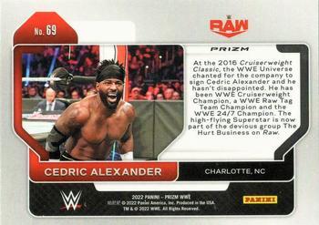 2022 Panini Prizm WWE - Hyper #69 Cedric Alexander Back