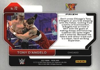 2022 Panini Prizm WWE - Hyper #72 Tony D’Angelo Back
