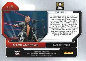 2022 Panini Prizm WWE - Hyper #76 Mark Andrews Back