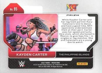 2022 Panini Prizm WWE - Hyper #95 Kayden Carter Back
