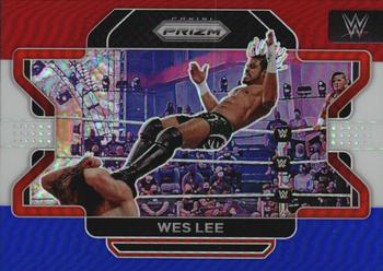 2022 Panini Prizm WWE - Red, White and Blue #14 Wes Lee Front