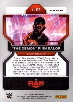 2022 Panini Prizm WWE - Ruby Wave #112 The Demon Finn Balor Back