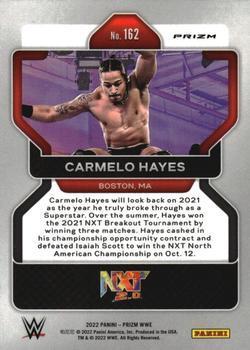 2022 Panini Prizm WWE - Ruby Wave #162 Carmelo Hayes Back