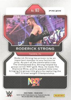 2022 Panini Prizm WWE - Ruby Wave #163 Roderick Strong Back