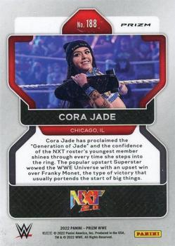 2022 Panini Prizm WWE - Ruby Wave #188 Cora Jade Back