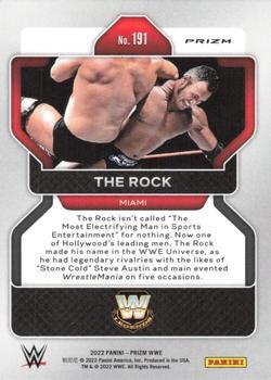 2022 Panini Prizm WWE - Ruby Wave #191 The Rock Back