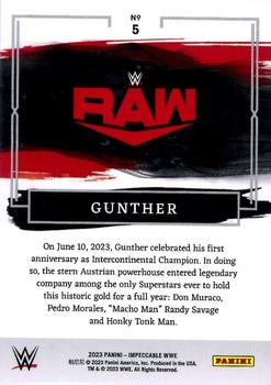 2023 Panini Impeccable WWE #5 Gunther Back