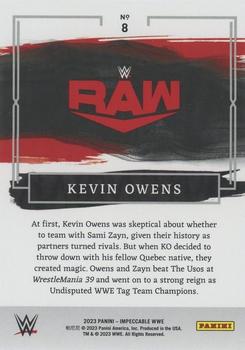 2023 Panini Impeccable WWE #8 Kevin Owens Back